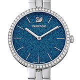  Shop Authentic Swarovski Cosmopolitan Blue Dial Silver Steel Strap Watch for Women - 5517790 - Luxxuri