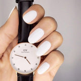  Shop Authentic Daniel Wellington Classic Sheffield White Dial Black Leather Strap Watch For Women - DW00100076 - Luxxuri