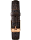  Shop Authentic Daniel Wellington Classic Petite York Black Dial Brown Leather Strap Watch For Women - DW00100226 - Luxxuri