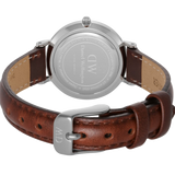  Shop Authentic Daniel Wellington Classic Petite St Mawes Black Dial Brown Leather Strap Watch For Women - DW00100237 - Luxxuri