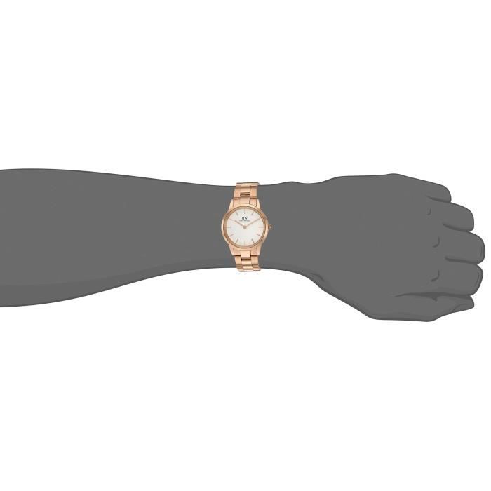  Shop Authentic Daniel Wellington Iconic Link White Dial Rose Gold Steel Strap Watch For Women - DW00100211 - Luxxuri