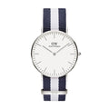  Shop Authentic Daniel Wellington Classic Glasgow White Dial Two Tone NATO Strap Unisex Watch - DW00100047 - Luxxuri