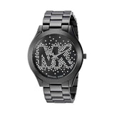  Shop Authentic Michael Kors Slim Runway Black Dial Black Steel Strap Watch for Women - MK3589 - Luxxuri