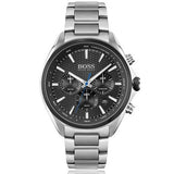  Shop Authentic Hugo Boss Montre Distinct Black Dial Silver Steel Strap Watch for Men - 1513857 - Luxxuri