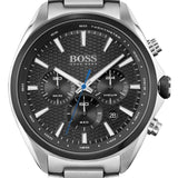  Shop Authentic Hugo Boss Montre Distinct Black Dial Silver Steel Strap Watch for Men - 1513857 - Luxxuri