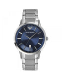  Shop Authentic Emporio Armani Renato Blue Dial Silver Steel Strap Watch For Men - AR2472 - Luxxuri