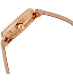  Shop Authentic Emporio Armani Meccanico Silver Skeleton Dial Beige Leather Strap Watch For Women - AR60001 - Luxxuri