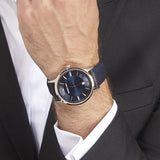  Shop Authentic Emporio Armani Renato Analog Blue Dial Black Leather Strap Watch For Men - AR2506 - Luxxuri