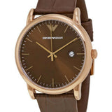  Shop Authentic Emporio Armani Luigi Classic Brown Dial Brown Leather Strap Watch For Men - AR2503 - Luxxuri