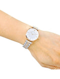  Shop Authentic Emporio Armani Gianni T Bar Analog White Dial Two Tone Steel Strap Watch For Women - AR2076 - Luxxuri
