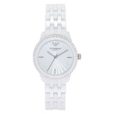  Shop Authentic Emporio Armani Ceramic White Dial White Ceramic Bracelet Watch For Women - AR1477 - Luxxuri
