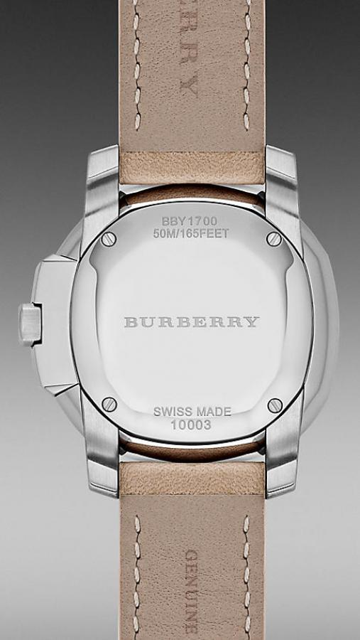  Shop Authentic Burberry The Britain Brown Dial Brown Leather Strap Watch for Women - BBY1700 - Luxxuri