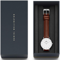  Shop Authentic Daniel Wellington Classic Petite St Mawes White Dial Brown Leather Strap Watch For Women - DW00100187 - Luxxuri