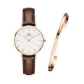  Shop Authentic Daniel Wellington Petite St Mawes White Dial Brown Leather Strap Watch For Women - DW00100175 - Luxxuri