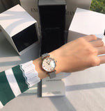  Shop Authentic Emporio Armani Retro Mother of Pearl Dial Silver Mesh Bracelet Watch For Women - AR2067 - Luxxuri