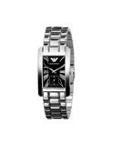  Shop Authentic Emporio Armani Classic Black Dial Silver Stainless Steel Watch For Women - AR0157 - Luxxuri