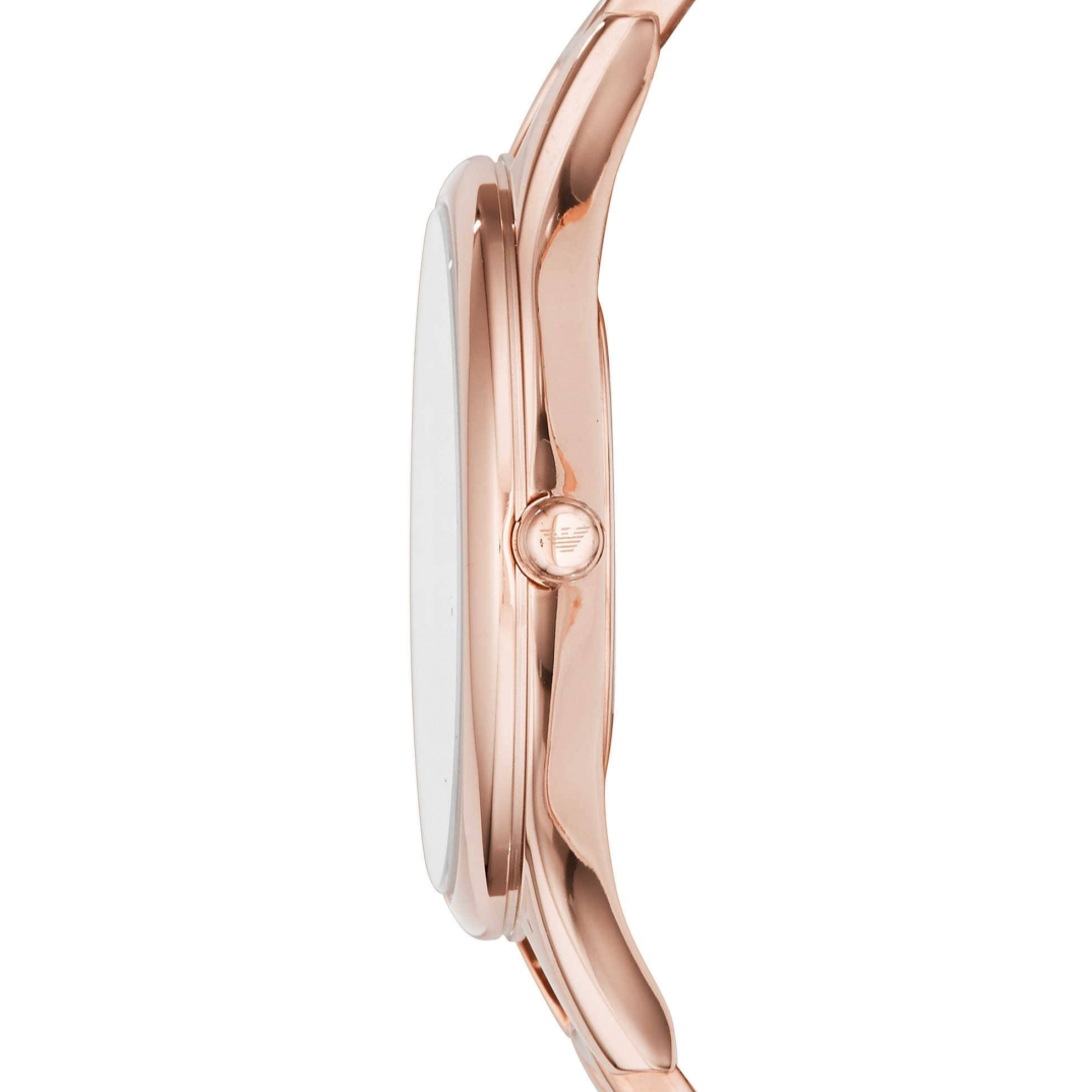  Shop Authentic Emporio Armani Aurora Quartz Silver Dial Gold Steel Strap Watch For Women - AR11108 - Luxxuri