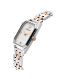  Shop Authentic Emporio Armani Gianni T Bar Mother of Pearl Dial Two Tone Steel Strap Watch For Women - AR11146 - Luxxuri