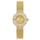  Shop Authentic Guess Dream Quartz Gold Dial Gold Mesh Strap Watch For Women - GW0550L2 - Luxxuri