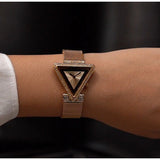  Shop Authentic Guess Fame Diamonds Rose Gold Dial Rose Gold Mesh Bracelet Watch for Women - GW0508L3 - Luxxuri