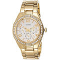  Shop Authentic Guess Luna Diamonds White Dial Gold Steel Strap Watch for Women - W0729L2 - Luxxuri