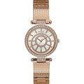  Shop Authentic Guess Muse Quartz Silver Dial Rose Gold Steel Strap Watch For Women - W1008L3 - Luxxuri