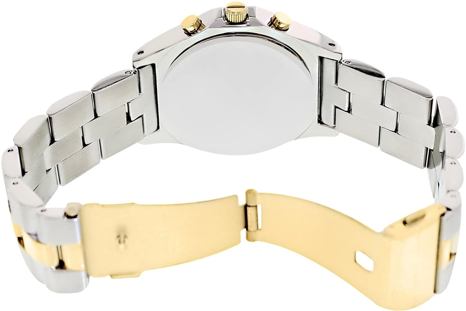  Shop Authentic Marc Jacobs Blade Chronograph Silver Dial Two Tone Steel Strap Watch for Women - MBM3177 - Luxxuri