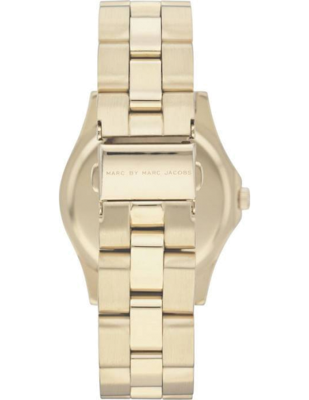 Marc Jacobs Blade Gold Dial Gold Steel Strap Watch for Women - MBM3126