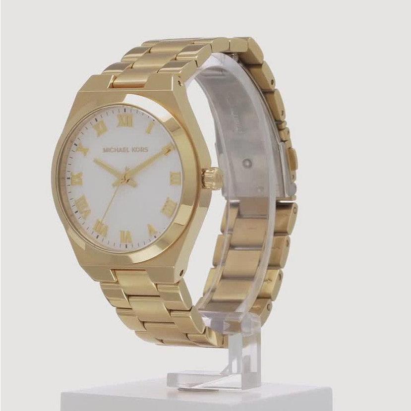  Shop Authentic Michael Kors Lennox Three Hand Silver Dial Gold Steel Strap Watch For Women - MK7391 - Luxxuri