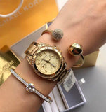  Shop Authentic Michael Kors Blair Gold Dial Gold Steel Strap Watch for Women - MK5639 - Luxxuri