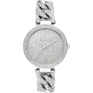  Shop Authentic Michael Kors Catelyn Quartz Crystals Silver Dial Silver Steel Strap Watch For Women - MK4675 - Luxxuri