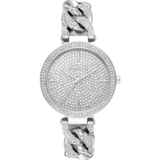  Shop Authentic Michael Kors Catelyn Quartz Crystals Silver Dial Silver Steel Strap Watch For Women - MK4675 - Luxxuri