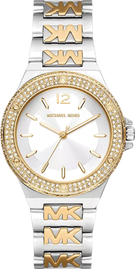  Shop Authentic Michael Kors Lennox Three Hand Silver Dial Two Tone Steel Strap Watch For Women - MK7338 - Luxxuri