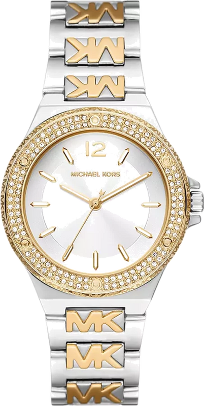  Shop Authentic Michael Kors Lennox Three Hand Silver Dial Two Tone Steel Strap Watch For Women - MK7338 - Luxxuri