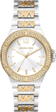 Shop Authentic Michael Kors Lennox Three Hand Silver Dial Two Tone Steel Strap Watch For Women - MK7338 - Luxxuri