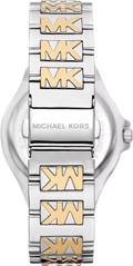  Shop Authentic Michael Kors Lennox Three Hand Silver Dial Two Tone Steel Strap Watch For Women - MK7338 - Luxxuri