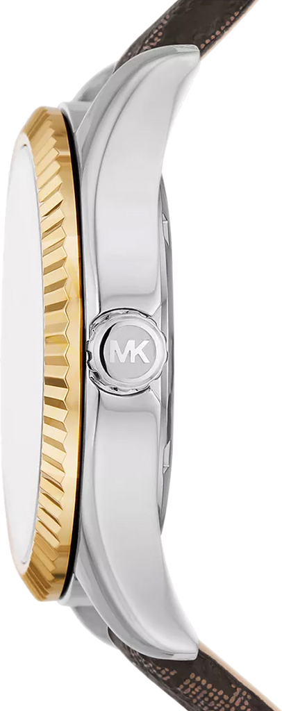  Shop Authentic Michael Kors Lexington Silver Dial Brown Leather Strap Watch For Women - MK4745 - Luxxuri