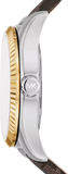 Shop Authentic Michael Kors Lexington Silver Dial Brown Leather Strap Watch For Women - MK4745 - Luxxuri