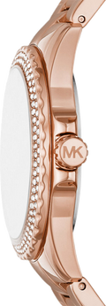  Shop Authentic Michael Kors Camille Quartz Mother of Pearl White Dial Rose Gold Steel Strap Watch For Women - MK7364 - Luxxuri