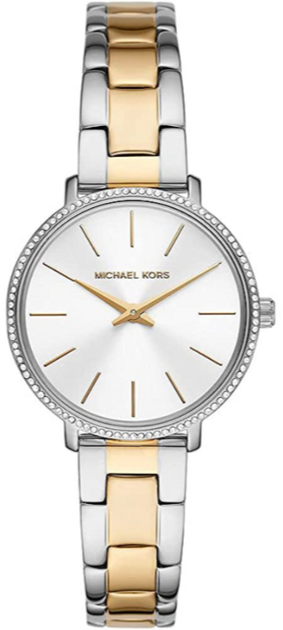  Shop Authentic Michael Kors Pyper Quartz Silver Dial Two Tone Steel Strap Watch For Women - MK1041 - Luxxuri