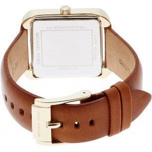  Shop Authentic Michael Kors Lake White Dial Brown Leather Strap Watch For Women - MK2584 - Luxxuri