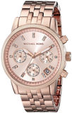  Shop Authentic Michael Kors Ritz Chronograph Rose Gold Dial Rose Gold Steel Strap Watch for Women - MK6077 - Luxxuri