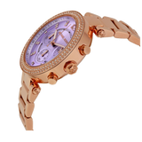  Shop Authentic Michael Kors Parker Purple Dial Rose Gold Steel Strap Watch for Women - MK6169 - Luxxuri