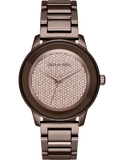  Shop Authentic Michael Kors Kinley Brown Dial Brown Steel Strap Watch for Women - MK6245 - Luxxuri