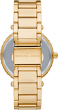  Shop Authentic Michael Kors Parker Mother of Pearl White Dial Gold Steel Strap Watch For Women - MK4693 - Luxxuri