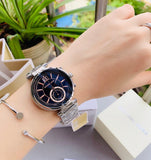  Shop Authentic Michael Kors Sawyer Navy Blue Dial Silver Steel Strap Watch for Women - MK6224 - Luxxuri