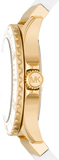  Shop Authentic Michael Kors Everest Analog Gold Dial White Silicone Strap Watch For Women - MK7357 - Luxxuri