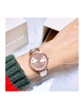  Shop Authentic Michael Kors Sofie Quartz Rose Gold Dial Rose Gold Steel Strap Watch For Women - MK3882 - Luxxuri