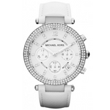  Shop Authentic Michael Kors Parker White Dial White Leather Strap Watch for Women - MK2277 - Luxxuri
