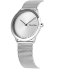  Shop Authentic Calvin Klein Minimal SIlver Dial Silver Mesh Bracelet Watch for Women - K3M221Y6 - Luxxuri